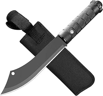 HOME BUY Stainless Steel Kitchen Meat VEGETABLE cutting Knife for Chopping, Dicing and Mincing for Home Kitchen and Restaurant Black Carbon Steel pack of 1 (curved 0)