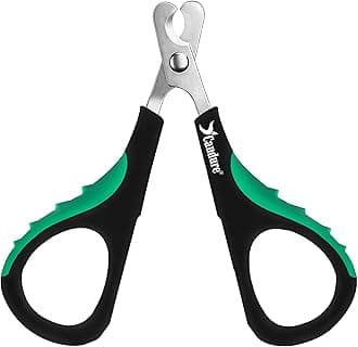 Candure Cat Nail Clippers for Cats, Rabbits, Hamsters, Birds - Stainless Steel Trimmer with Precise Angled Edges for Easy & Safe At-Home Grooming