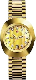 DiaStar Original Swiss Automatic Watch with Stainless Steel Strap, Gold, 21 (Model: R12416633)