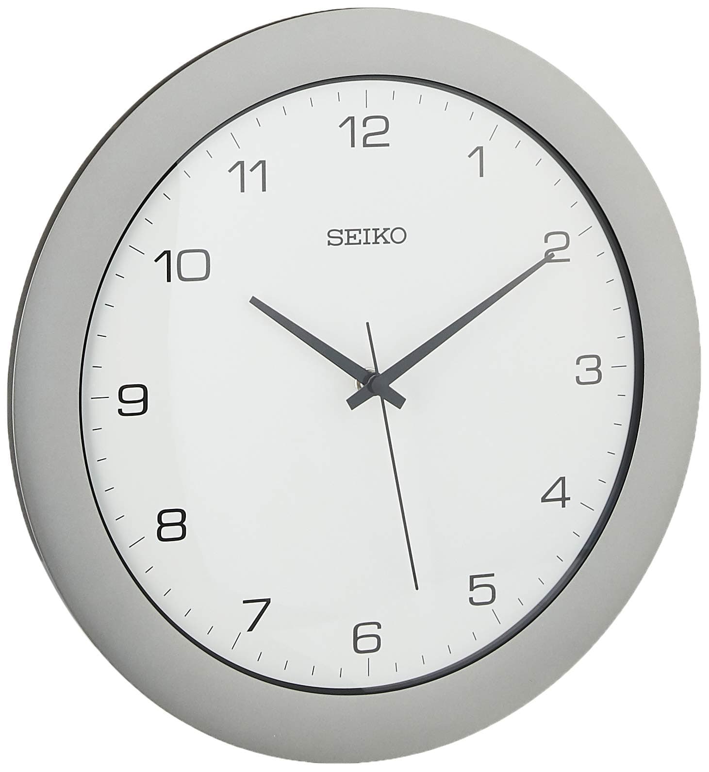 Seiko Office Wall Clock, Silver Tone, No Size
