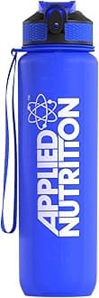 Applied Nutrition Water Bottle - 1 Litre Water Bottle, Sports & Gym 1l Drinking Bottle