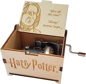 TheLaser'sEdge Harry Potter Mini Music Box with Hedwig's Theme - Severus Snape Always Quote