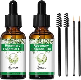 Organic Rosemary Essential Oil for Hair Growth & Skin Care, 100% Pure & Natural