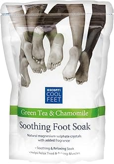 Escenti Cool Feet Green Tea & Chamomile Soothing Foot Soak Bath Crystals 450g
