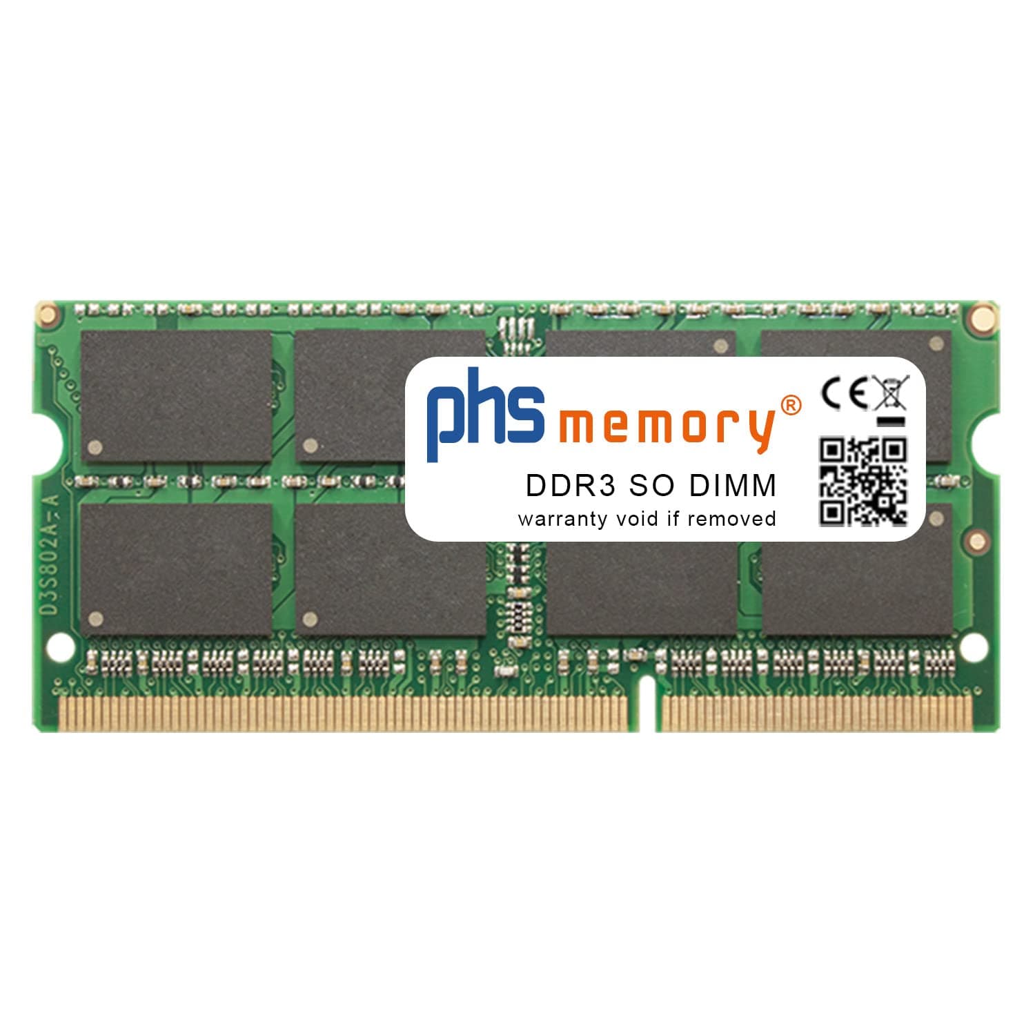 8 GB RAM Memory Module Compatible with Synology DiskStation DS718 DDR3 SO DIMM 1866MHz PC3L-14900S