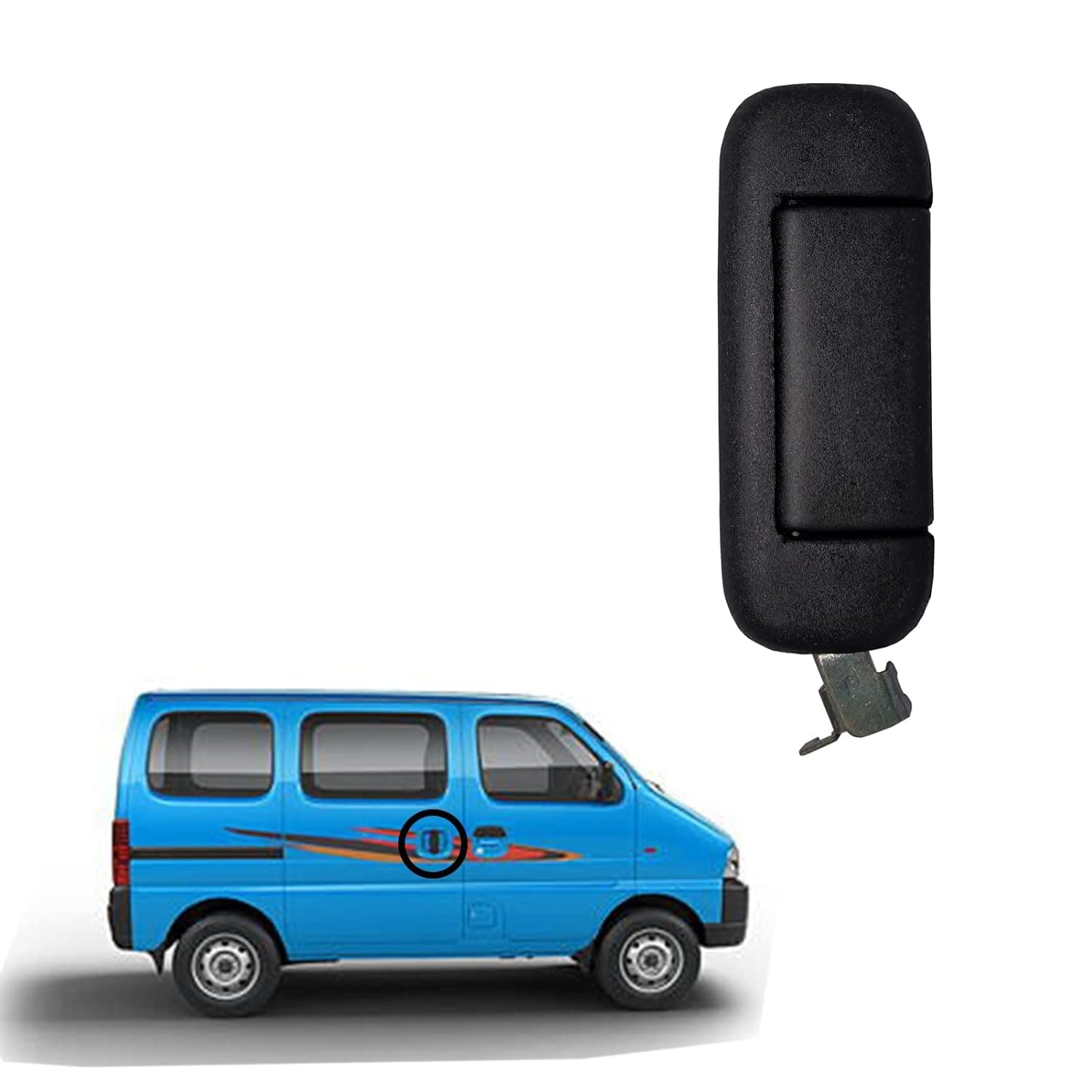 KYLO Car Door Outer Handle| Designed for Easy Installation, Lightweight and Durable Car Handle for (Eeco, Rear - Right)