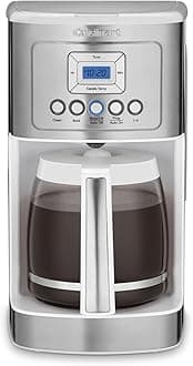 Cuisinart Programmable Thermal Coffeemaker 14 Cup Glass Carafe White DCC-3200W