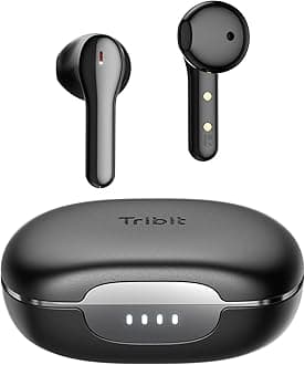 Tribit Wireless Earbuds, Bluetooth 5.2 Earbuds Qualcomm QCC3040, 4Mics CVC 8.0 Call Noise Canceling Crystal-Clear Calls Comfortable EarBuds 32H Playtime Wireless Bluetooth Headphones, FlyBuds C2