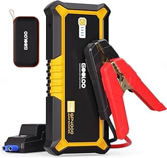 GOOLOO GP4000 Jump Starter 4000A Peak Car Starter (All Gas,up to 10.0L Diesel Engine) SuperSafe 12V Lithium Jump Box,Auto Battery Booster Pack,Portable Power Bank with USB Quick Charge and Type C Port