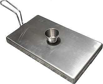 Rattleware Stainless Steel Egg Rings - Commercial-Grade, Even Cooking, Heat-Resistant Handle, Ideal for Frying Eggs - Durable & Trusted by Professional Chefs Worldwide (8 Ring Set)