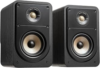 POLK AUDIO SIGNATURE ELITE ES15 Compact Bookshelf Speaker Black ES15BLK (Set of 2)