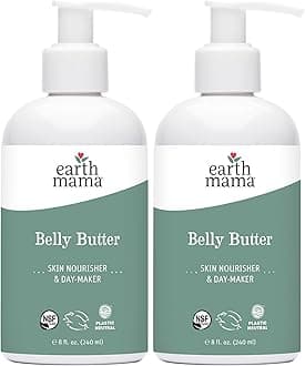 Earth Mama Belly Butter to Help Ease Skin and Stretch Marks, 8-Fluid Ounce (2-Pack)