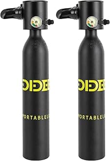 Mini Scuba Tank, 0.5L/1L Mini Diving Tank 5-10/15-20 Minutes Underwater Breath Device Portable Diving Oxygen Tank Kit, Portable Lung Tank for Emergency Rescue Underwater Exploration