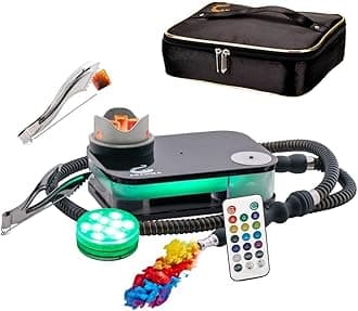 Travel Hookah, Acrylic Flat Box Hookah Kit Set Portable Hookah Shisha with Ca...