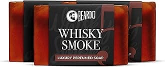 Whisky Smoke Perfumed Luxury Soap for Men, 75g x 3 | Deep cleanses skin pores | Repairs broken skin and Reduce Hyperpigmentation | Refreshing Fragrance all day long