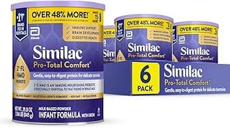 Pro-Total Comfort Infant Formula With Iron, Gentle, Easy-to-Digest Formula, Has 2'-FL HMO for Immune Support, Non-GMO, Baby Formula Powder, 29.8-oz Value Can, Pack of 6