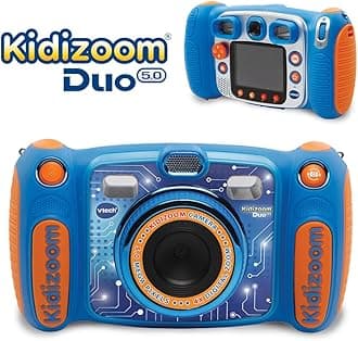 VTech Kidizoom Duo Camera 5.0|Digital Camera For Children |Electronic Toy Camera |Photos & Video For Kids Aged 3, 4, 5, 6, 7, 9 Years Old, Blue
