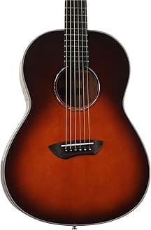 Yamaha CSF3M TBS All-Solid Parlor Size Acoustic Guitar, Old Violin Sunburst,Tobacco Brown Sunburst