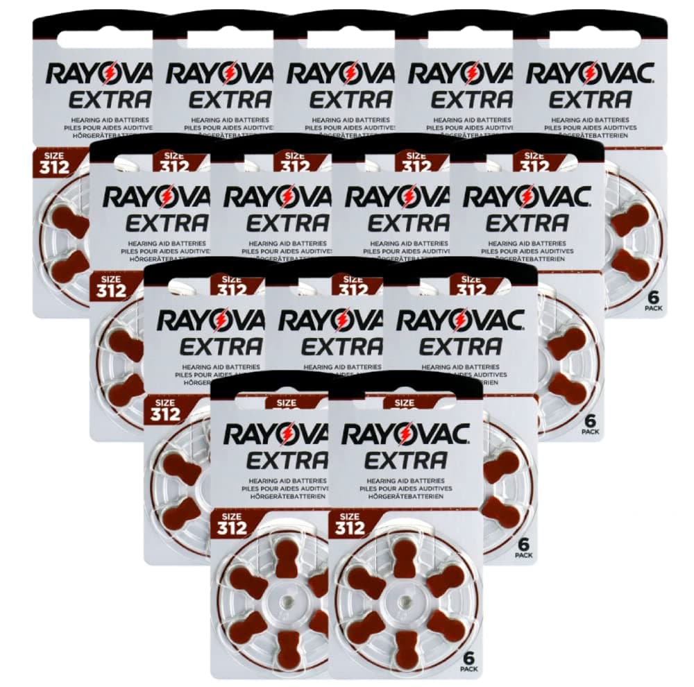 84 RAYOVAC EXTRA ADVANCED SIZE 312 MF PR41 HEARING AID BATTERIES 1.45V ZINC AIR