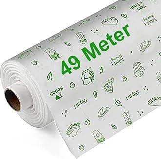 JASMINE & GLORY 50 Meter Butter Paper Roll for Baking – Non-Stick, Food Grade Parchment Paper | Microwave & Oven Safe | Ideal for Cake, Snack Preparation & Wrapping