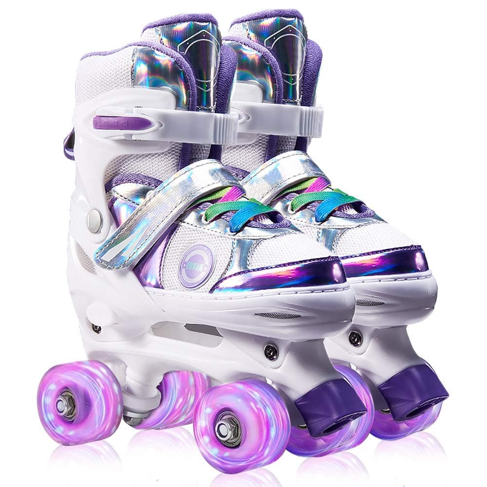Kid's Adjustable Roller Skates (Purple)
