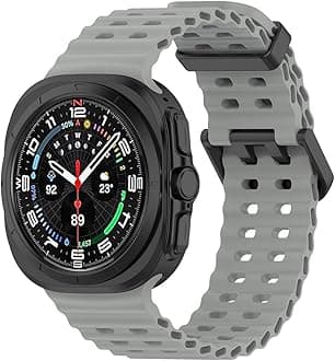 Compatible for Galaxy Watch Ultra Band 47mm, Soft Ocean Silicone Sport Strap Women Men Replacement Accessory Fit for Samsung Galaxy Watch Ultra Bands