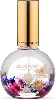 Cuticle Oil for Nails, Hydrating, Moisturizing, Scented Nail Oil Cuticle Care, Infused with Real Flowers, Made in USA, 0.92 fl. oz, Pineapple