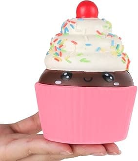 Squishy Cake Slow Rising Squeeze Squish Toy for Kids Soft Ice Cream Cake Scented Stress Relief Office Desk Toy Stocking Filler Gifts