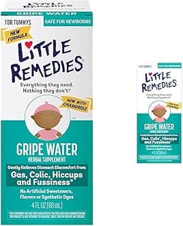 Little Remedies Fast Acting Gripe Water | 6 Pack | Plus 1 Bottle | 4 FL OZ Each