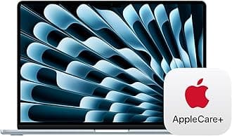 Apple 2025 MacBook Air 15-inch Laptop with M4 chip: Built for Apple Intelligence, 15.3-inch Liquid Retina Display, 16GB Unified Memory, 512GB SSD Storage, Touch ID; Sky Blue with AppleCare+ (3 Years)