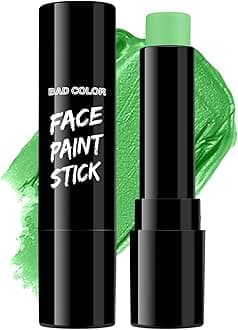 BADCOLOR Light Green Eye Black, Lime Green Face Body Paint for Sports St. Patrick's Day Camouflage Hunting Hulk, Washable Painting Sticks for Halloween Costume SFX Cosplay Witch Grinch Makeup