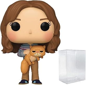 Movies: Harry Potter Prisoner of Azkaban - Hermione Granger with Crookshanks Funko Vinyl Figure (Bundled with Compatible Box Protector Case), Multicolor, 3.75 inches