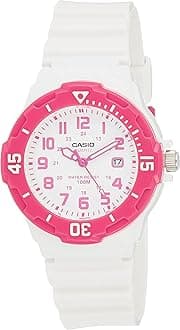 Casio LRW200H – Watch for Women (Quartz, Analogue, Silicone Strap), White