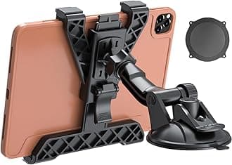 OHLPRO Car Tablet Holder Car Tablet Stand Dashboard Holder Driver Seat for 7-10.5 Inch Tablets Dashboard Desktop Adhesive Gel + Strong Suction Cup for iPad/Sumsung Galaxy Tab Kindle Truck