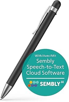 Philips DVT1600 VoiceTracer, Recording Pen, 32GB. Sembly AI trial license: transcription, AI created summaries, AI powered meeting insights