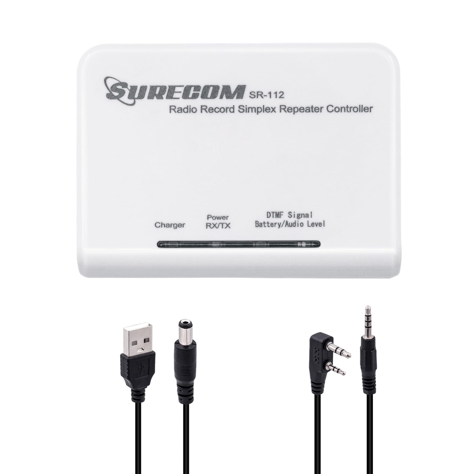 Mcbazel Surecom SR-112 Cross Band Radio Simplex Repeater Controller with K Plug 46-K Cable for Kenwood PUXING WOUXUN QUANSHENG