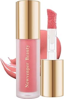 Face Blush with Brush Liquid Blush for Cheeks Long Lasting & Smooth Creamy Formula Lightweight Blush Stick Blush Wand Crystal Pink