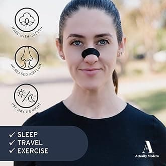 Inhale Nasal Strips for Sleeping - Nose Tapes for Breathing - Anti Snoring Solution & Nasal Congestion Relief Nasal Tape - Universal Fit, Extra Strength for Sensitive Skin (Light Pink)