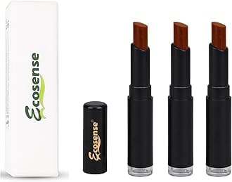 ECOSENSE Beard & Moustache Touch-up Stick: Brown Colour Pencil for Men, Beard Pen, Beard Dye for Filling, Instant Beard Temporary Perfection | 3g, Pack of 3