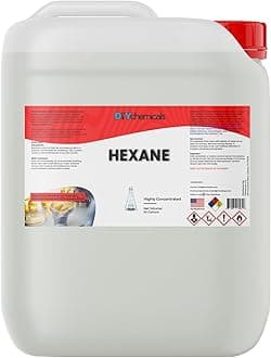 DIYChemicals Hexane –- High Purity Laboratory Grade Industrial Nonpolar Solvent for Cements, Ink, Botanical Plant Extraction - Made in USA - Gallon (128 fl oz)