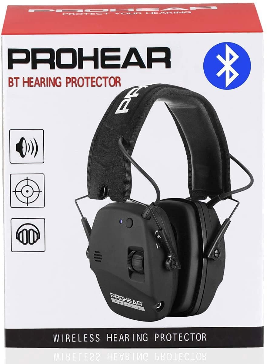 030 Bluetooth 5.4 Electronic Shooting Ear Protection Earmuffs, Noise Reduction Sound Amplification Hearing Protector for Gun Range and Hunting