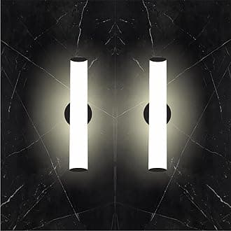 Lamp master Round Acrylic Luxurious LED Wall Light for Mirror, Wash Basin, Bedroom, Hotel Passage, Living Room | Soft & Bright White LED Lighting - 1 Pack (White, Pack of 2)