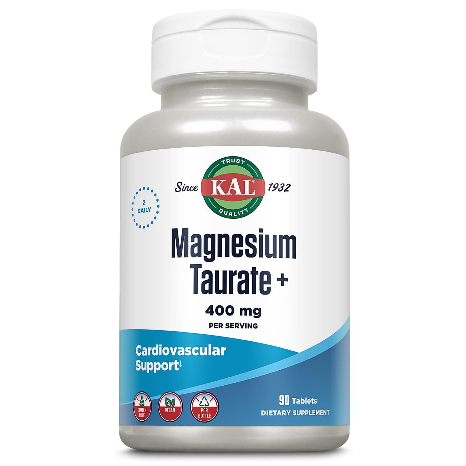 Kal Magnesium Taurate+, 400mg(90 Tablets)