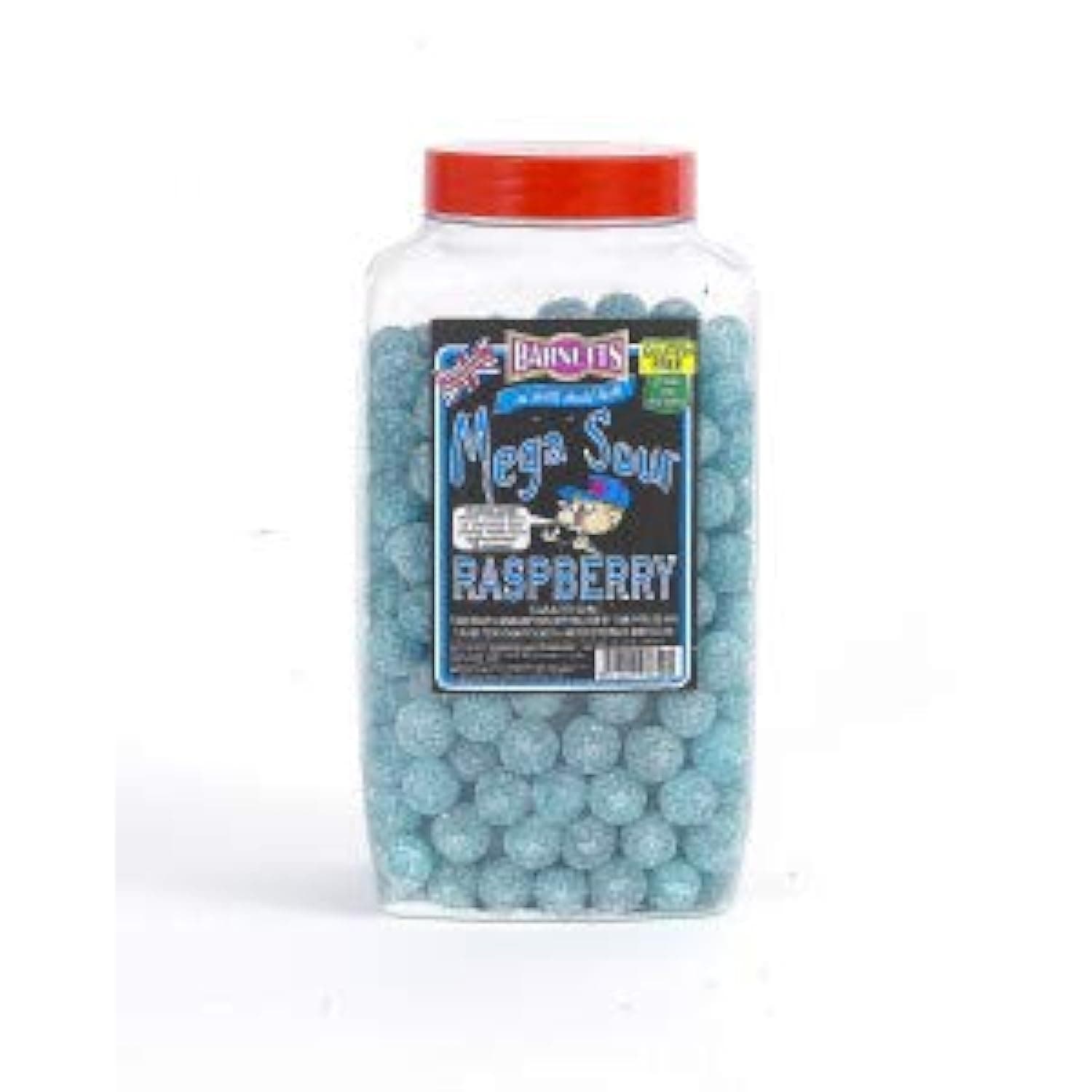 Barnetts Mega Sour Raspberry 250G Bag