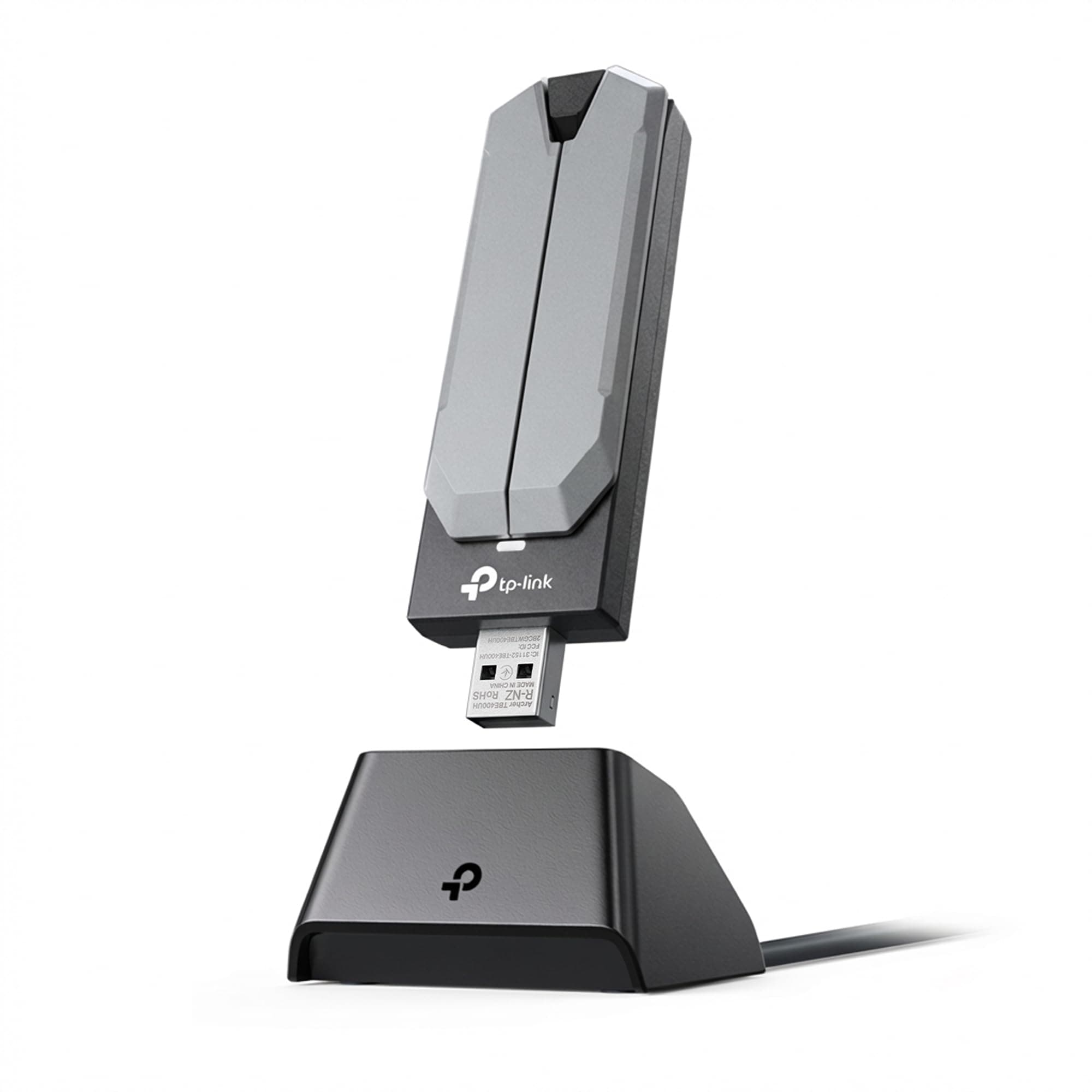 TP-Link BE6200 Tri-Band Wi-Fi 7 Wireless USB 3.0 Adapter Archer TBE401UH | WiFi Adapter for Desktop PC | Supports Windows 11,10 | 2 x High Gain Antennas | 6GHz, 4K-QAM, 160MHz, WPA3 | Secure by Design