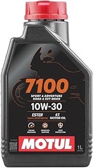 Motul 7100 4T 10W-30 Full Synthetic Motorcycle Oil - Ester Core Technology - API SP JASO MA2 Wet Clutch and DCT Safe - Engine Protection for Honda, Hero, TVS Motor - 1L