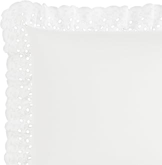Fresh Ideas Eyelet Ruffled Pillow 2 Pack Sham King, White