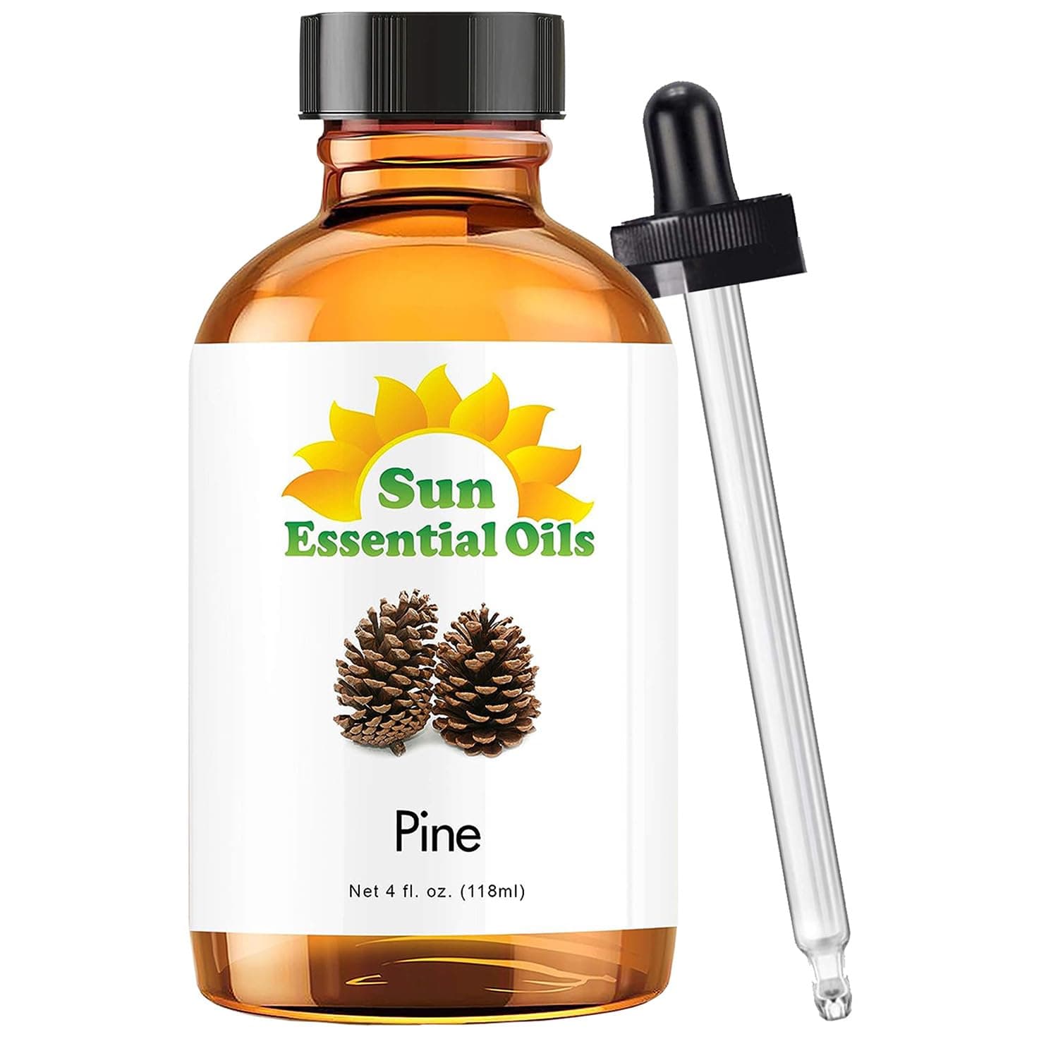 Pine Essential Oil 4 oz with Dropper for Diffuser, Skin, Aromatherapy Massage, Humidifier, Forest Pine Scented Oil for Candle, Lotion & Soap Making, Room Fragrance