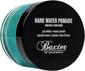 Baxter of California Hard Water Pomade - All Day Long Lasting Shine Firm Hold Natural Finish - Men Hair Styling Cream 60ml