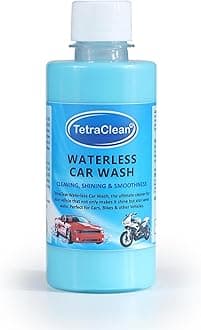 - Tetraclean Rinseless and Waterless Car Washing Liquid For Exterior and Interior Cleaning of your Car | For Home & Commercial Use, (250 ml)